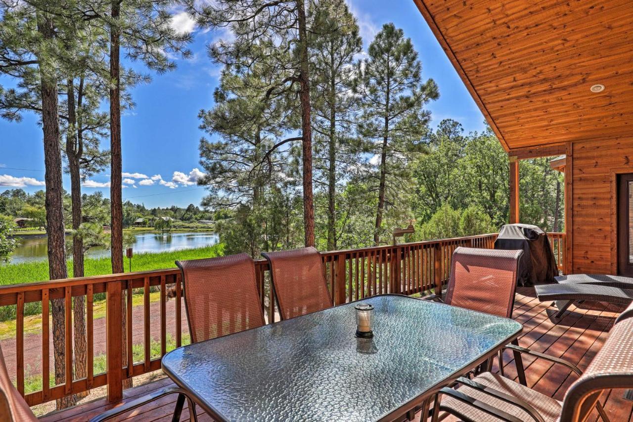 Serene Lakeside Cabin With Decks And Edler Lake Views! Pinetop-Lakeside Exteriör bild
